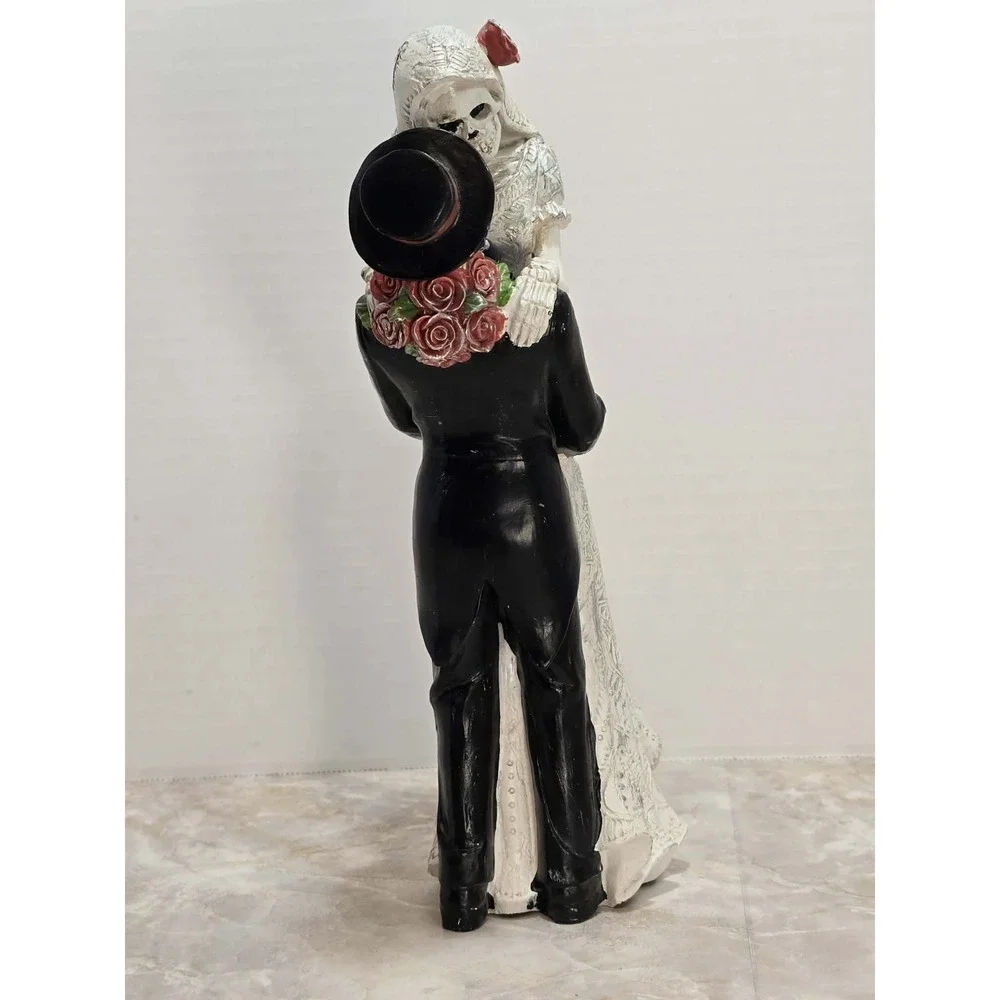 Day of the Dead Skeleton Bride Groom‎ Figurine Gothic 💀🌹Walgreens EUC